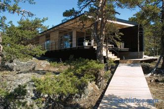 Piccolo cottage moderno di fronte all'oceano dallo studio d'architetto Sigge Arkkitehdit Oy