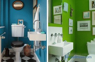 La decorazione di un piccolo bagno, le regole per scegliere materiali e colori, dettagli e stili popolari