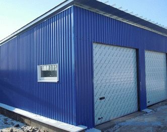 Garage con profilo metallico: tecnologia di installazione e assemblaggio