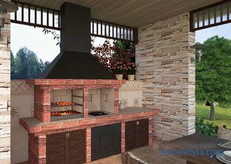 Pergole panoramica con una stufa e barbecue, con un barbecue, foto di progetti finiti