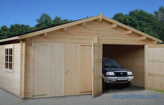 Progetti di garage con hozblok (con la parte economica): opzioni per gli edifici