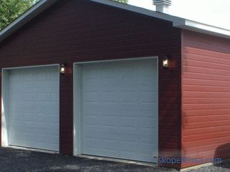 Progetti di garage con hozblok (con la parte economica): opzioni per gli edifici