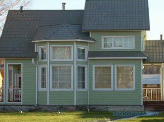opzioni per la finitura della facciata di una casa di legno con esempi