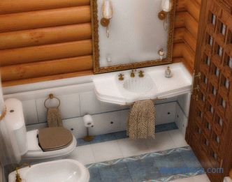 Un bagno al cottage in una casa in legno chiavi in ​​mano: schemi, impermeabilizzazione, finiture WC