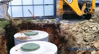 Fossa settica di anelli di cemento: schema, dispositivo, fasi di installazione