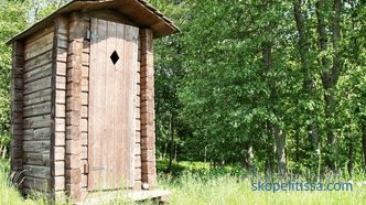 Toilette in legno per dare, viste, come costruire, schemi, foto