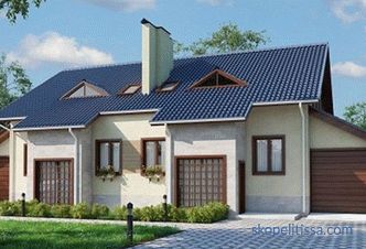 Progetti di case e cottage per 2 famiglie con diversi ingressi, pianificazione, prezzi per la costruzione a Mosca