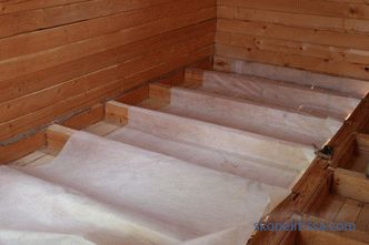 Il pavimento nella casa di legno su pile a vite: isolamento, costruzione, dispositivo, foto