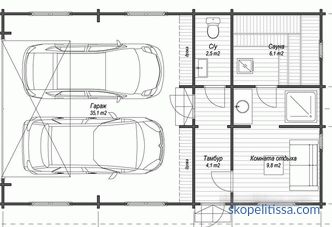 progetto standard di garage per una macchina
