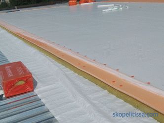 Impermeabilizzazione del tetto piano, tetto operato, tecnologia, materiali, installazione