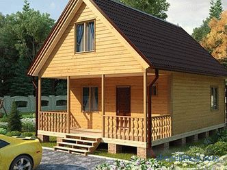 Progetti di case di legno 6 per 9: opzioni, materiali, costruzione