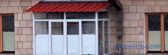 vetri dei balconi con un tetto chiavi in ​​mano, il prezzo a Mosca